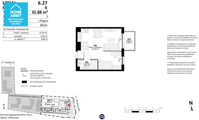 Mieszkanie 2-pokojowe Gdańsk, ul. 100-lecia Związku Harcerstwa Polskiego. Zdjęcie 21