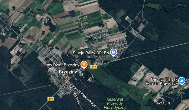 Działka budowlana Brzeziny, ul. Zielona