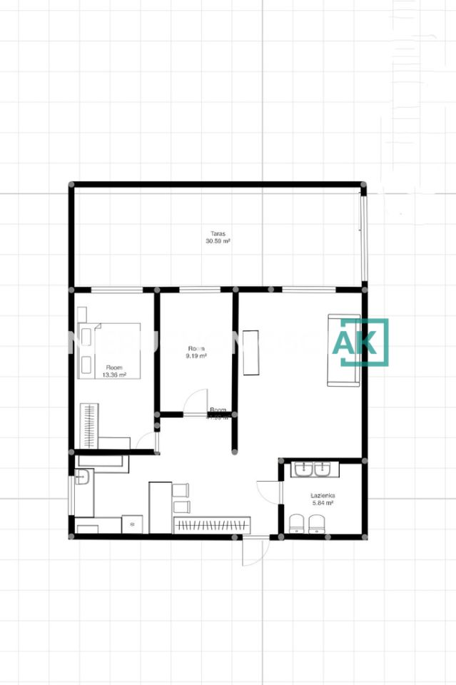 Mieszkanie 3-pokojowe Bydgoszcz Fordon, ul. Lawinowa. Zdjęcie 18