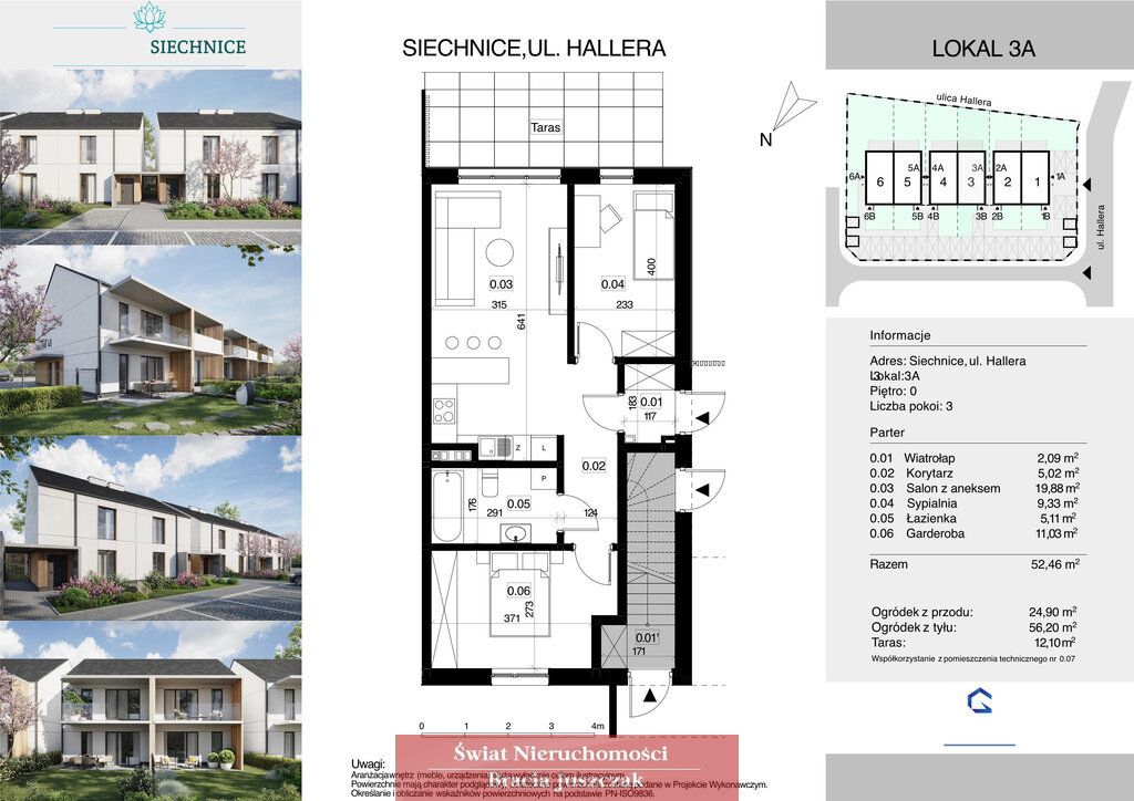 Mieszkanie 3-pokojowe Siechnice. Zdjęcie 7