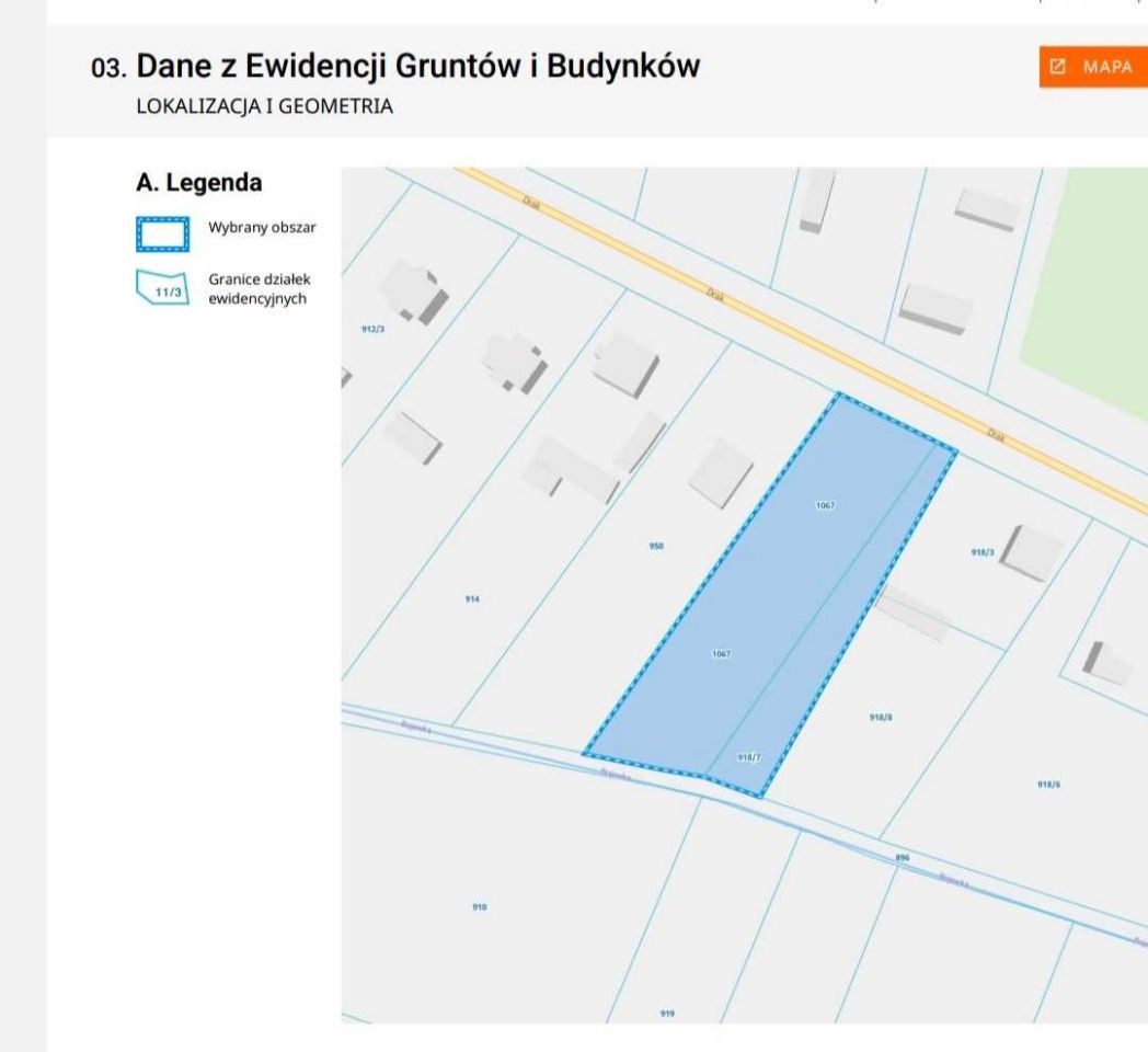 Działka rolno-budowlana Sadowne, ul. Drak. Zdjęcie 2