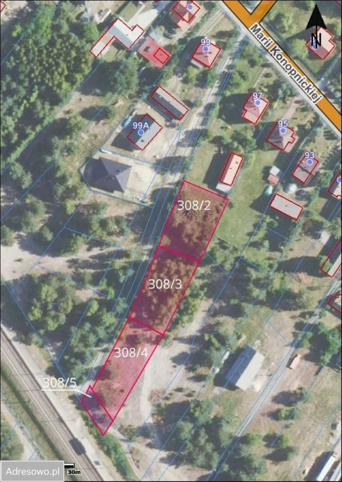 Działka budowlana Rudnik nad Sanem Stróża, ul. Marii Konopnickiej. Zdjęcie 6