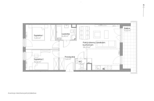 Mieszkanie 3-pokojowe Kraków Czyżyny, ul. Romana Ciesielskiego. Zdjęcie 18