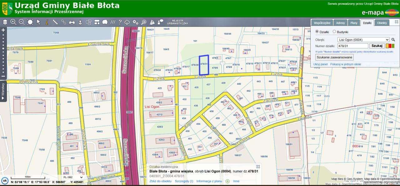 Działka budowlana Lisi Ogon, ul. Cicha. Zdjęcie 2
