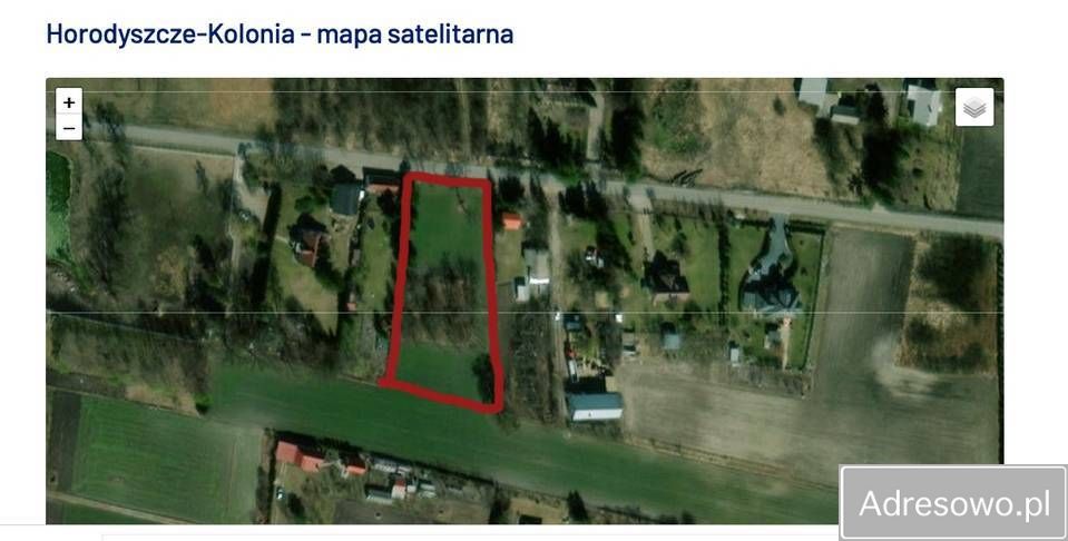 Działka budowlana Horodyszcze-Kolonia