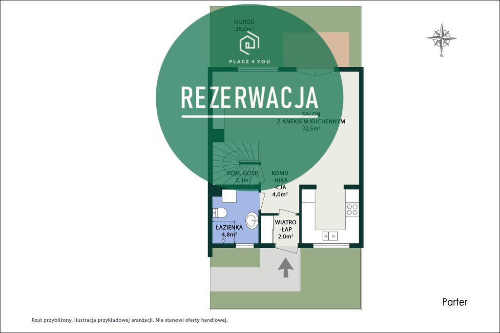 dom szeregowy, 5 pokoi Ząbki, ul. Akacjowa. Zdjęcie 47