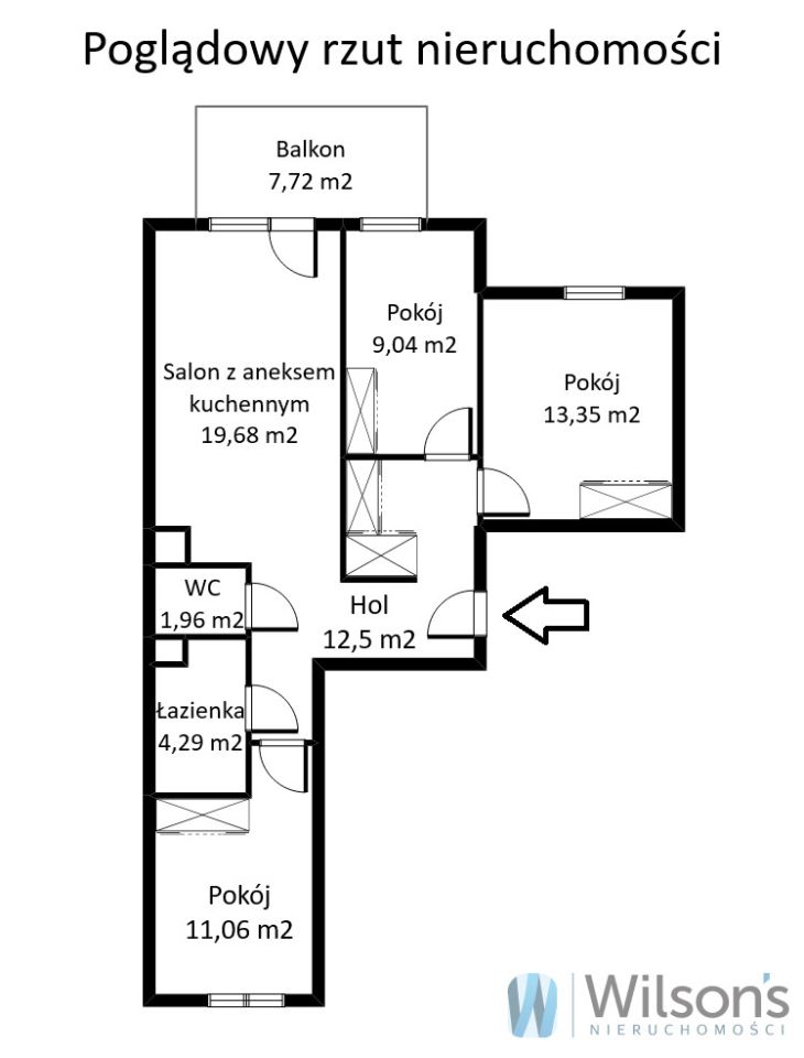 Mieszkanie 4-pokojowe Warszawa Włochy, ul. Instalatorów. Zdjęcie 13