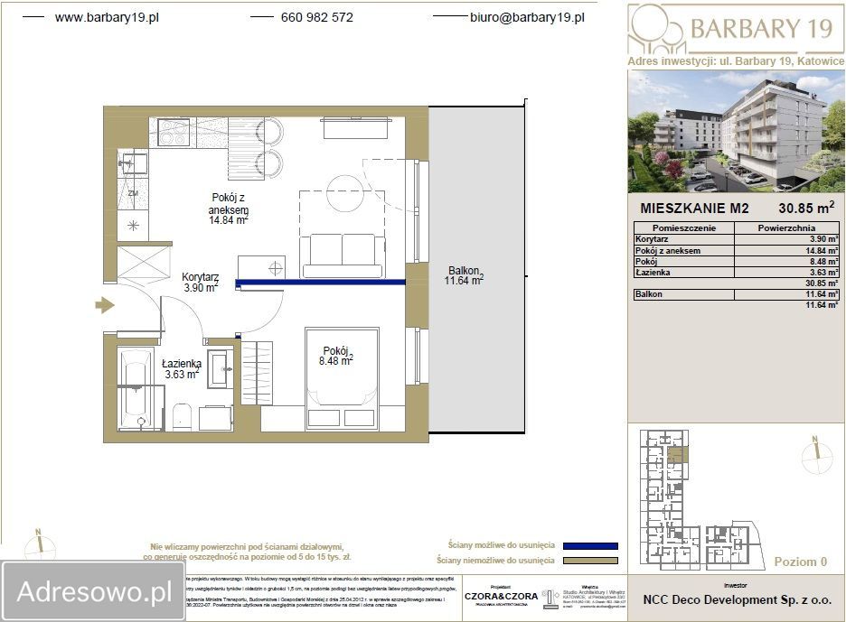 Mieszkanie 2-pokojowe Katowice Śródmieście. Zdjęcie 5