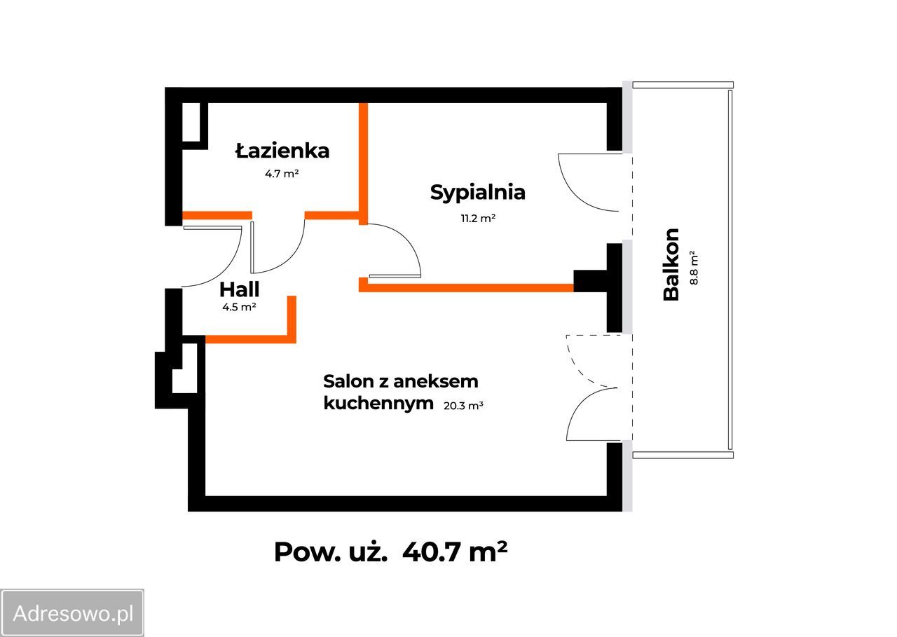 Mieszkanie 2-pokojowe Warszawa Praga-Południe, ul. gen. Stanisława Skalskiego. Zdjęcie 9