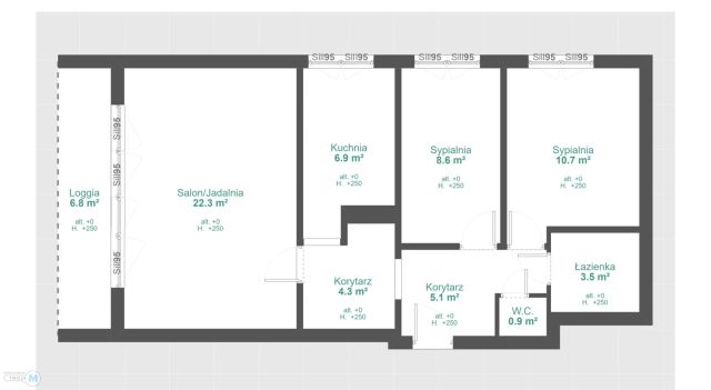 Mieszkanie 3-pokojowe Kielce Podkarczówka. Zdjęcie 13