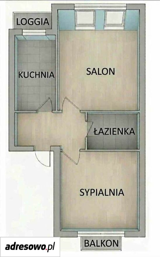 Mieszkanie 2-pokojowe Stargard Centrum, ul. marsz. Józefa Piłsudskiego. Zdjęcie 2