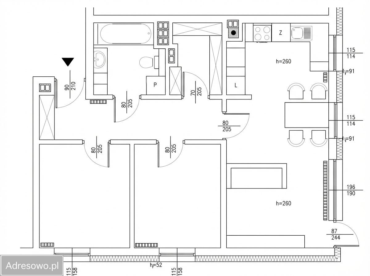 Mieszkanie 3-pokojowe Kraków Prądnik Czerwony, ul. Reduta. Zdjęcie 19