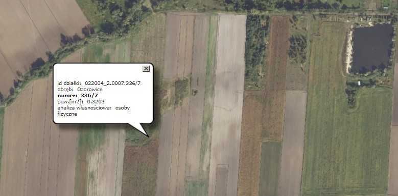 Działka rolna Ozorowice. Zdjęcie 2