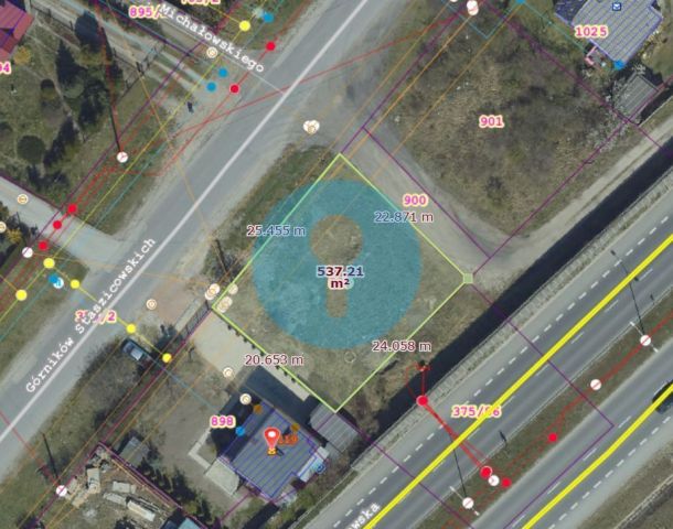 Działka inwestycyjna Kielce Białogon, al. Górników Staszicowskich. Zdjęcie 1