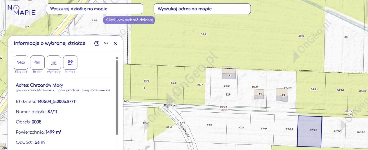 Działka rolno-budowlana Chrzanów Mały, ul. Bakaliowa. Zdjęcie 8
