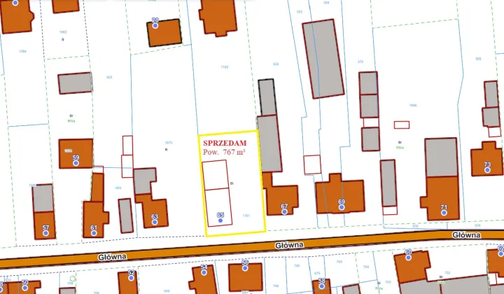 Działka budowlana Lubecko, ul. Główna