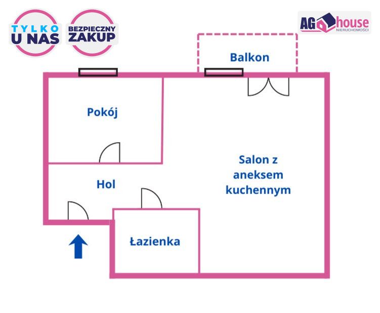 Mieszkanie 2-pokojowe Gdańsk Kowale, Apollina. Zdjęcie 14