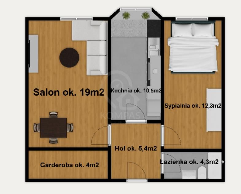 Mieszkanie 2-pokojowe Wrocław, ul. Zgodna. Zdjęcie 12