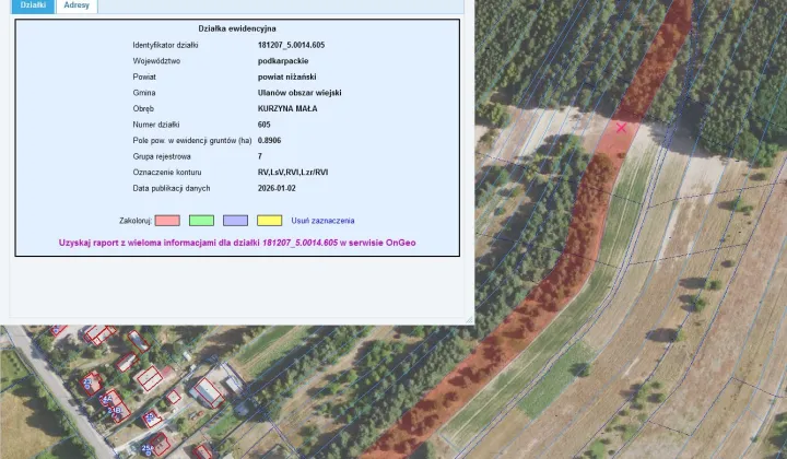 Działka inna Kurzyna Mała