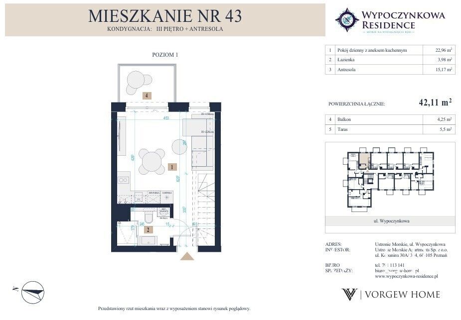Mieszkanie 2-pokojowe Ustronie Morskie, ul. Wypoczynkowa. Zdjęcie 5