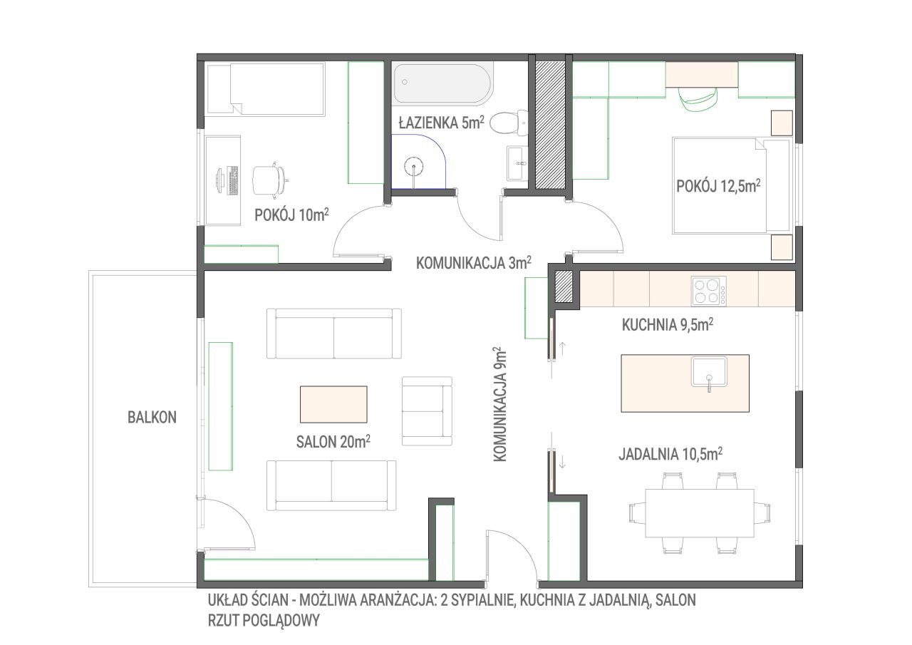 Mieszkanie 4-pokojowe Warszawa Wesoła, ul. Gościniec. Zdjęcie 14