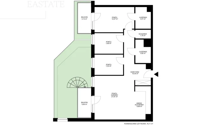 Mieszkanie 4-pokojowe Warszawa Białołęka, ul. Mirabelki