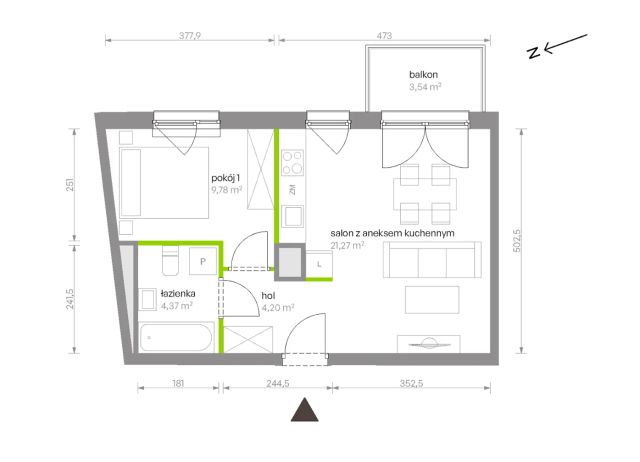 Mieszkanie 2-pokojowe Warszawa Chrzanów, ul. Szeligowska. Zdjęcie 8