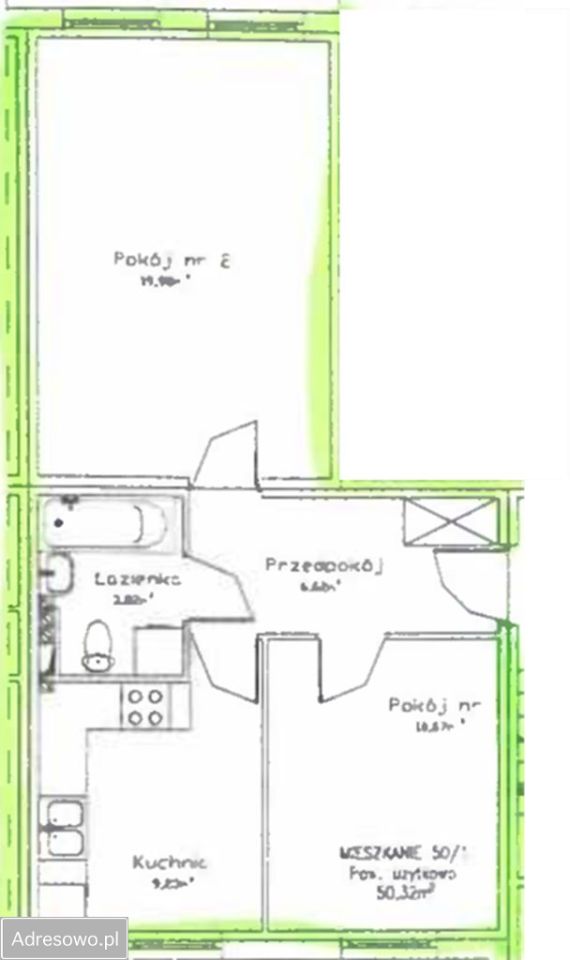 Mieszkanie 2-pokojowe Wrocław Muchobór Wielki, ul. Marka Hłaski. Zdjęcie 4