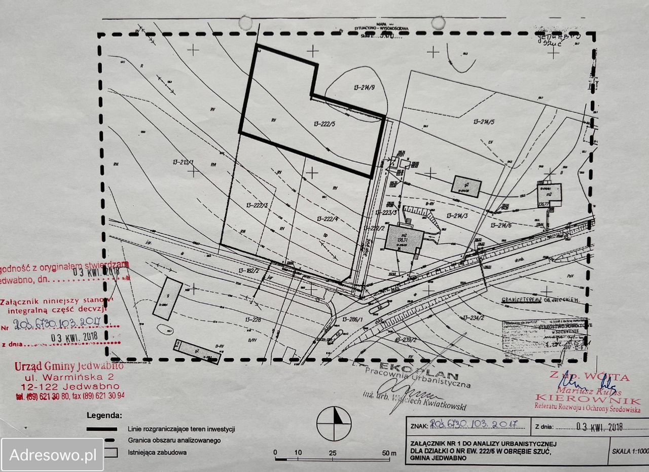 Działka rolno-budowlana Szuć. Zdjęcie 4
