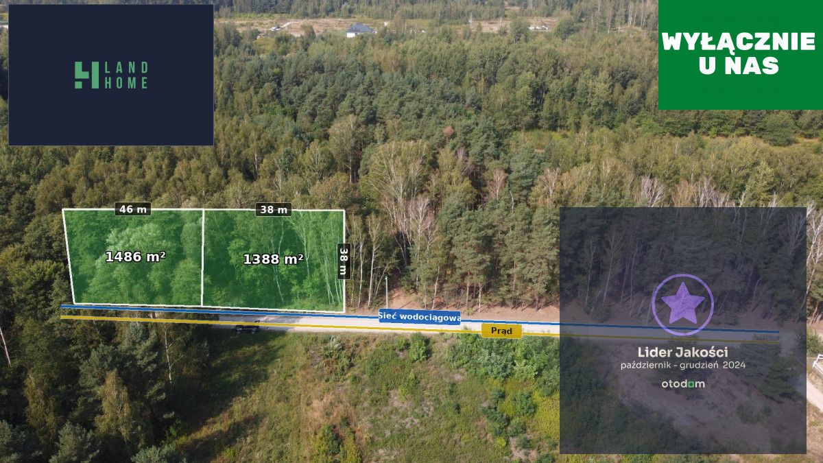 Działka budowlana Żanęcin, ul. Gościniec. Zdjęcie 1