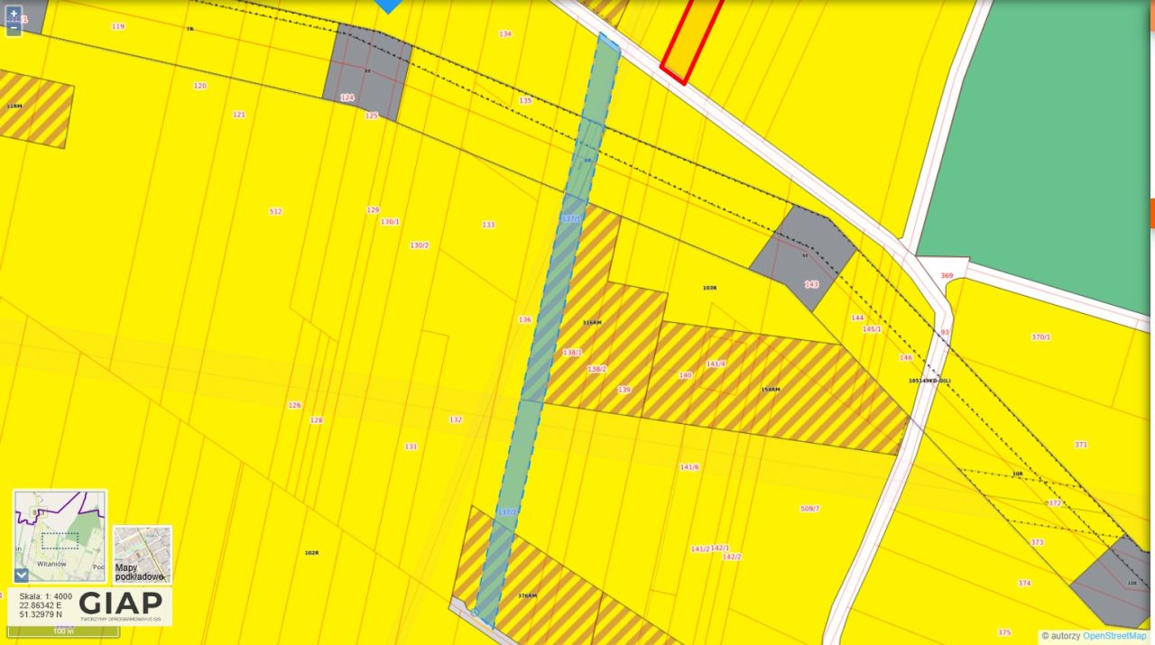 Działka rolno-budowlana Witaniów. Zdjęcie 11