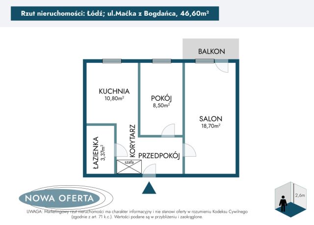 Mieszkanie 2-pokojowe Łódź Janów, ul. Maćka z Bogdańca. Zdjęcie 21