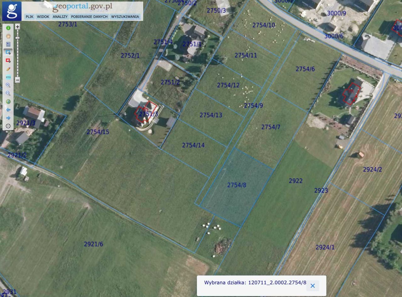 Działka budowlana Słopnice. Zdjęcie 1