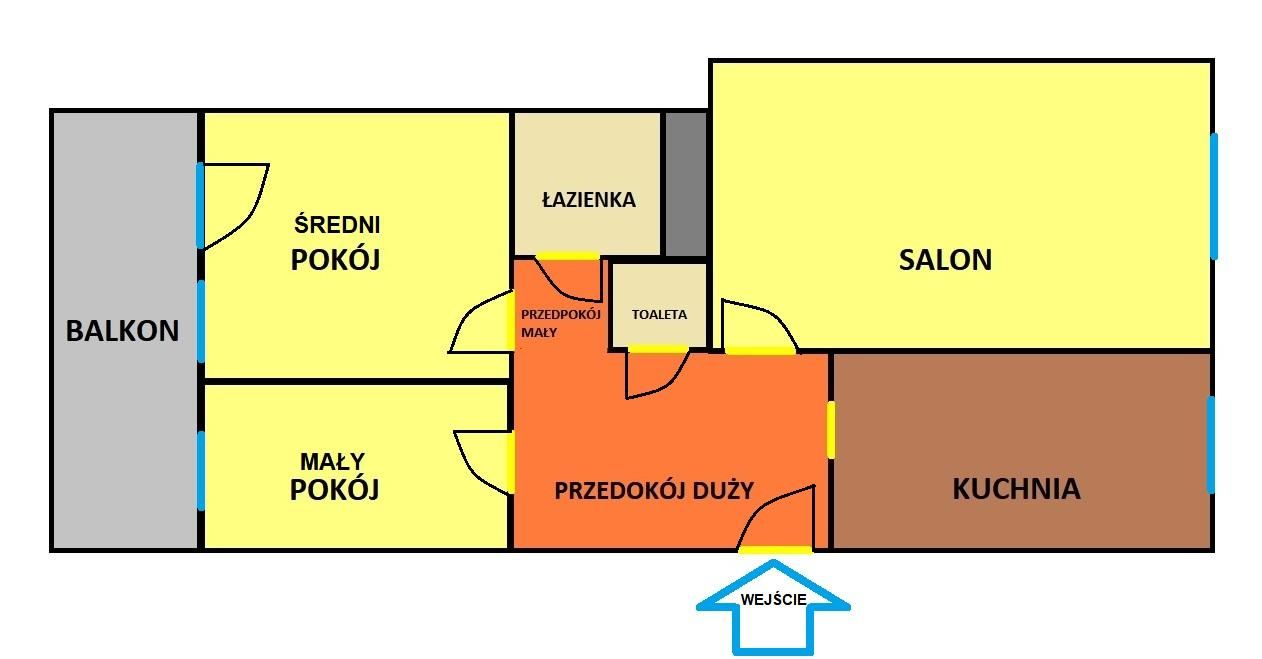 Mieszkanie 3-pokojowe Kraków Krowodrza, ul. Krowoderskich Zuchów