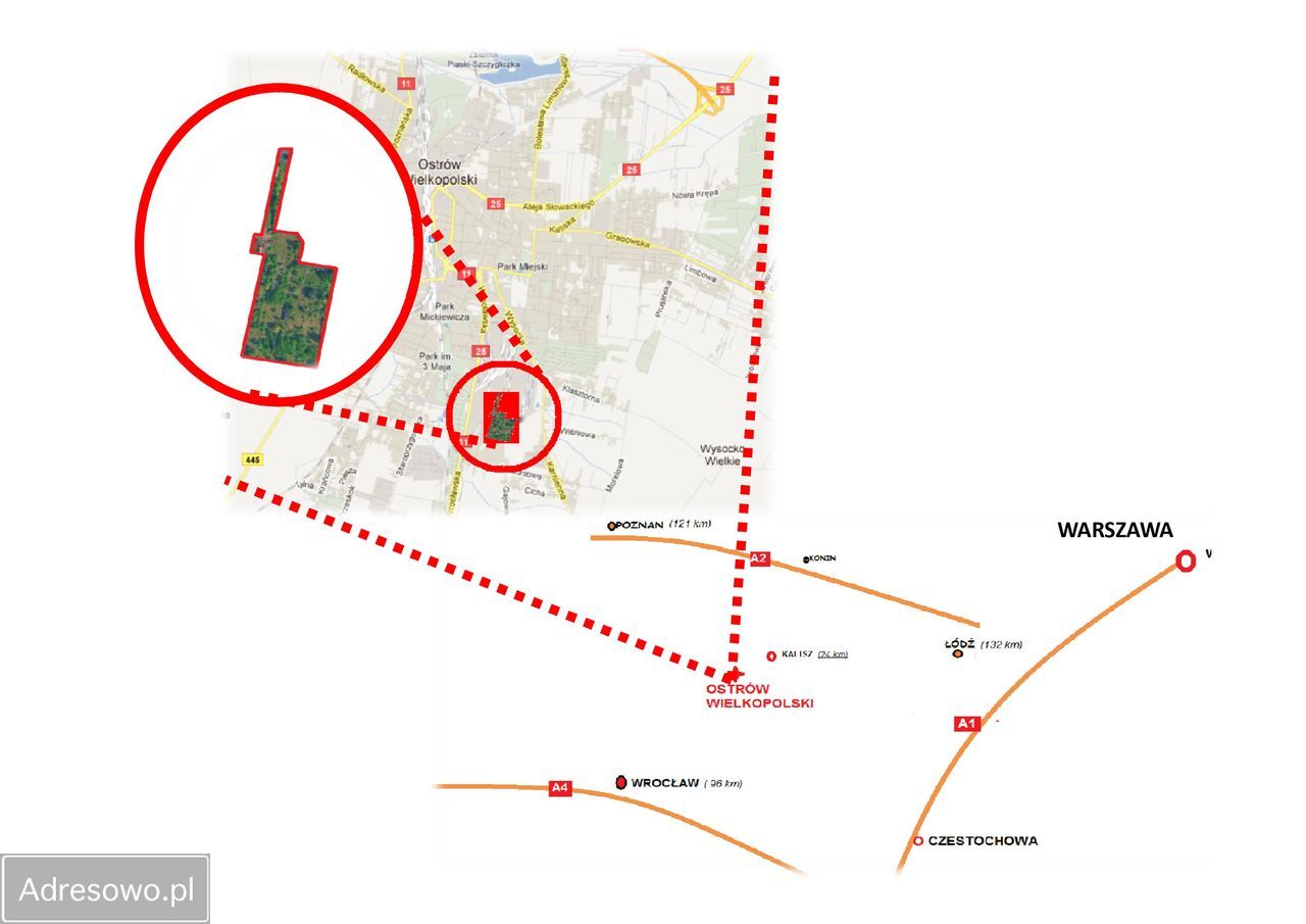 Działka inwestycyjna Ostrów Wielkopolski, ul. Wysocka