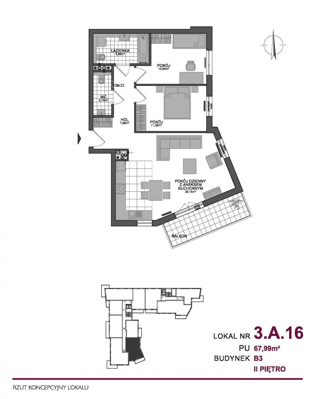Mieszkanie 3-pokojowe Gdańsk Przymorze. Zdjęcie 6
