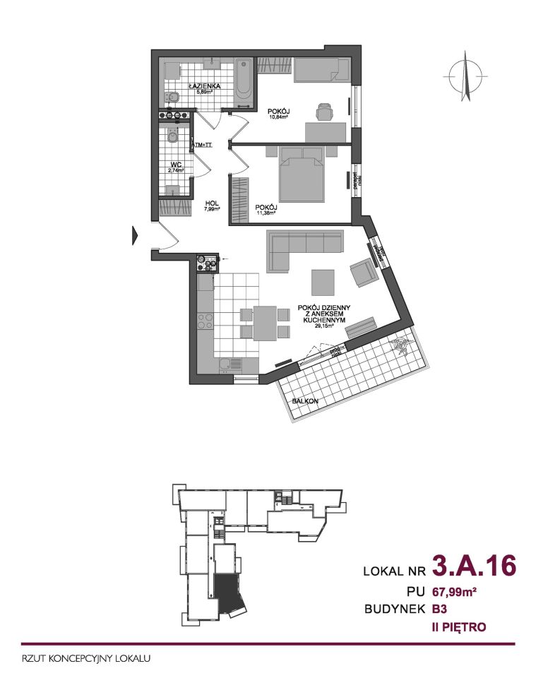 Mieszkanie 3-pokojowe Gdańsk Przymorze. Zdjęcie 6