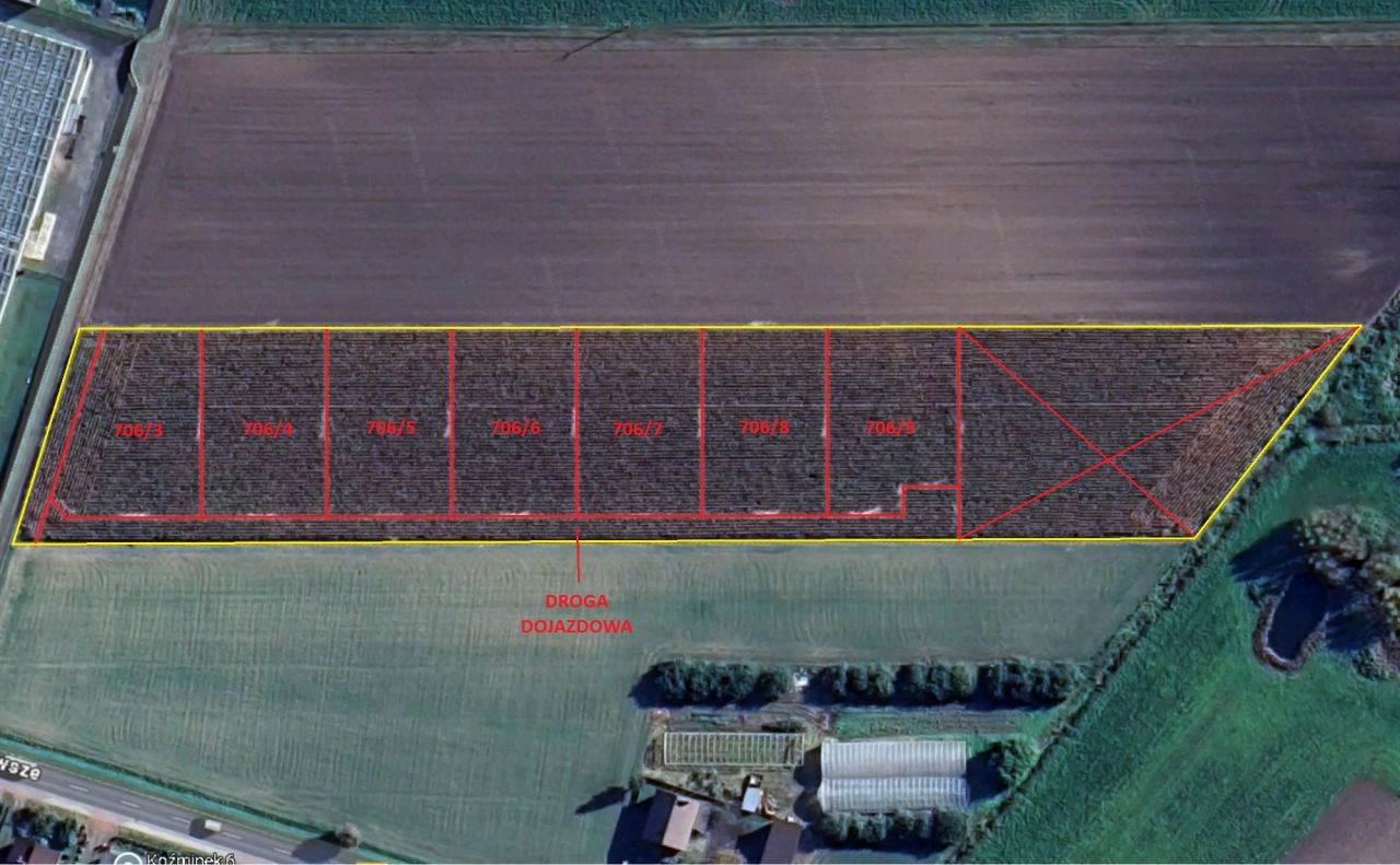 Działka budowlana Koźminek, ul. Słowiki Pierwsze. Zdjęcie 3