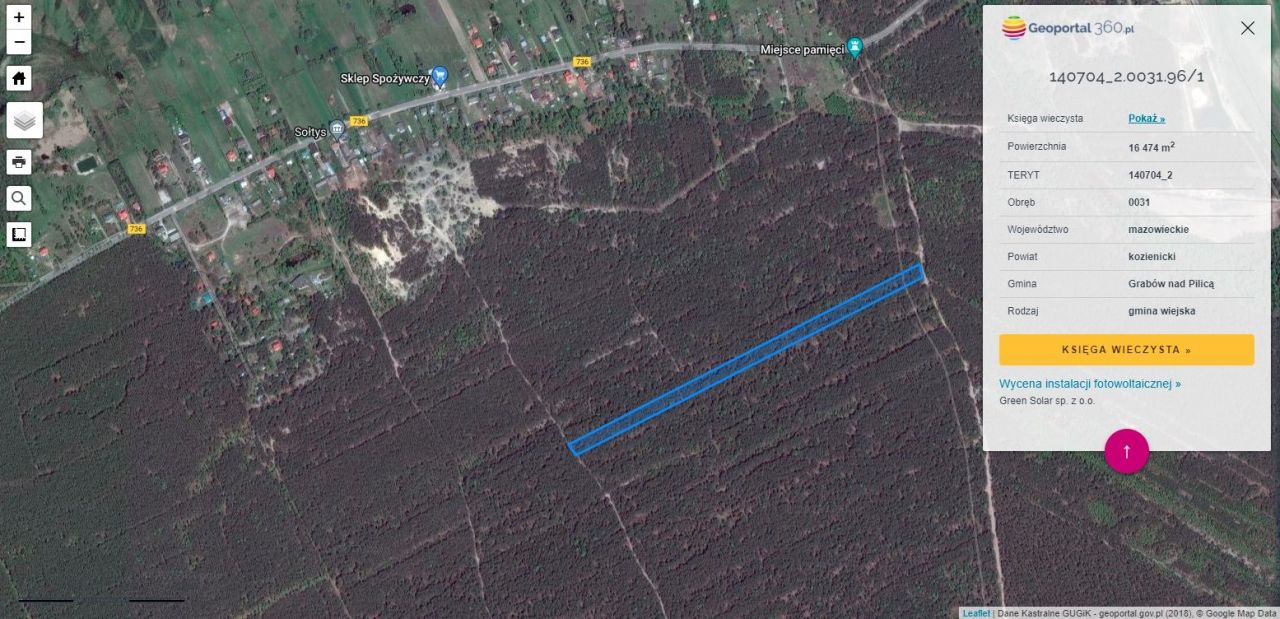 Działka inwestycyjna Zakrzew. Zdjęcie 3