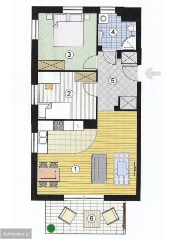Mieszkanie 3-pokojowe Łódź Bałuty, ul. Liściasta. Zdjęcie 6