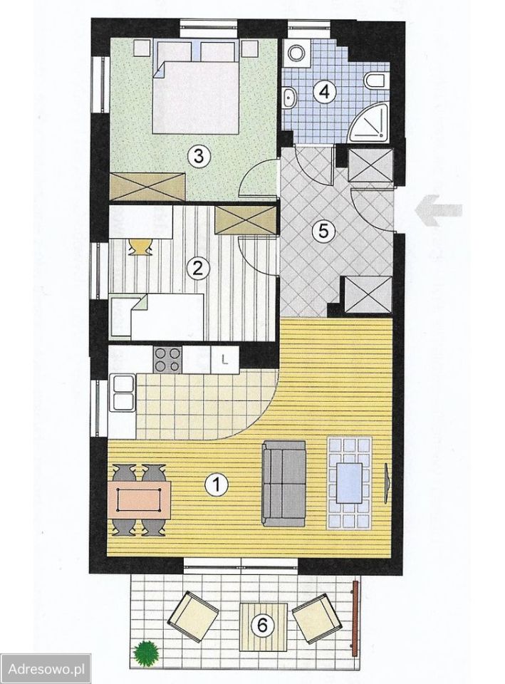 Mieszkanie 3-pokojowe Łódź Bałuty, ul. Liściasta. Zdjęcie 6