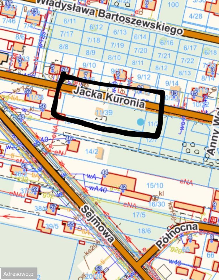 Działka budowlana Częstochowa Kiedrzyn, ul. Kuronia