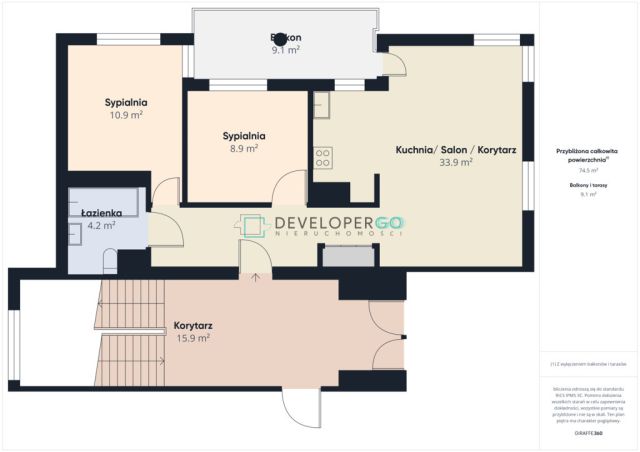 Mieszkanie 3-pokojowe Białystok Wygoda, ul. 42 Pułku Piechoty. Zdjęcie 16