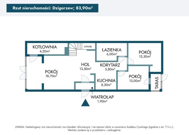 dom wolnostojący, 3 pokoje Dzigorzew. Zdjęcie 15