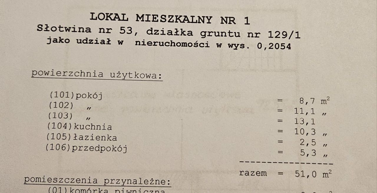 Mieszkanie 3-pokojowe Słotwina. Zdjęcie 3