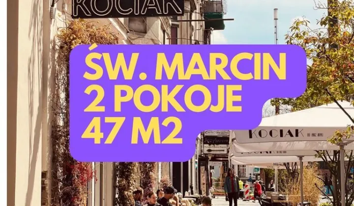 Mieszkanie 2-pokojowe Poznań Centrum, ul. św. Marcin