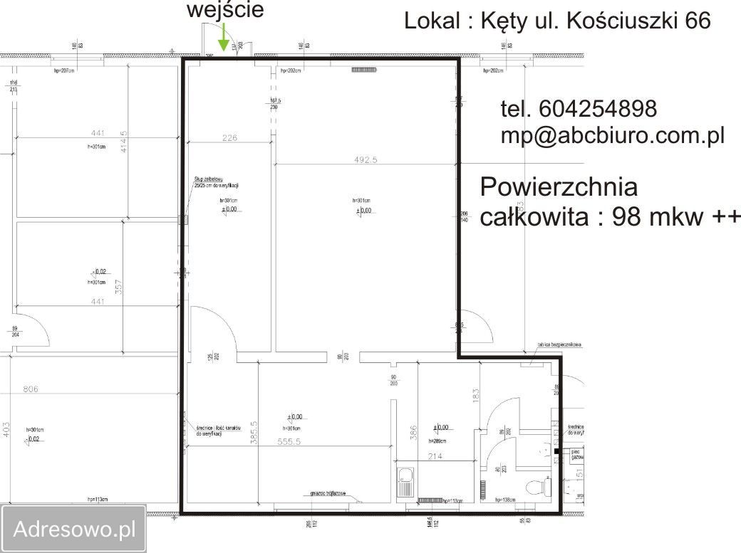 Lokal Kęty, ul. Tadeusza Kościuszki. Zdjęcie 2