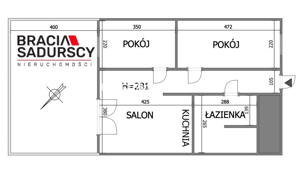 Mieszkanie 3-pokojowe Kraków Swoszowice, ul. Opatkowicka. Zdjęcie 3