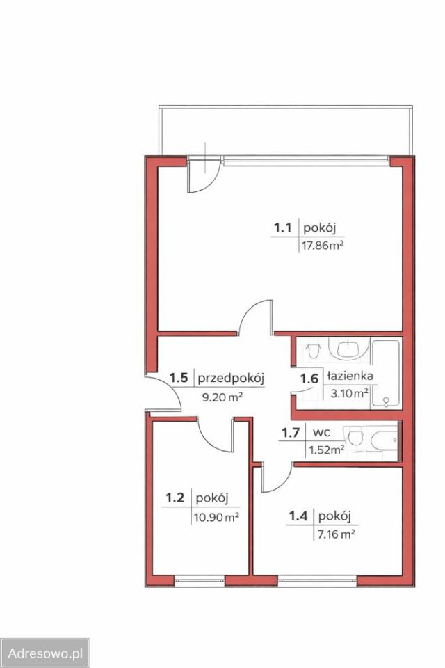 Mieszkanie 3-pokojowe Kraków Bieżanów, ul. Heleny. Zdjęcie 12