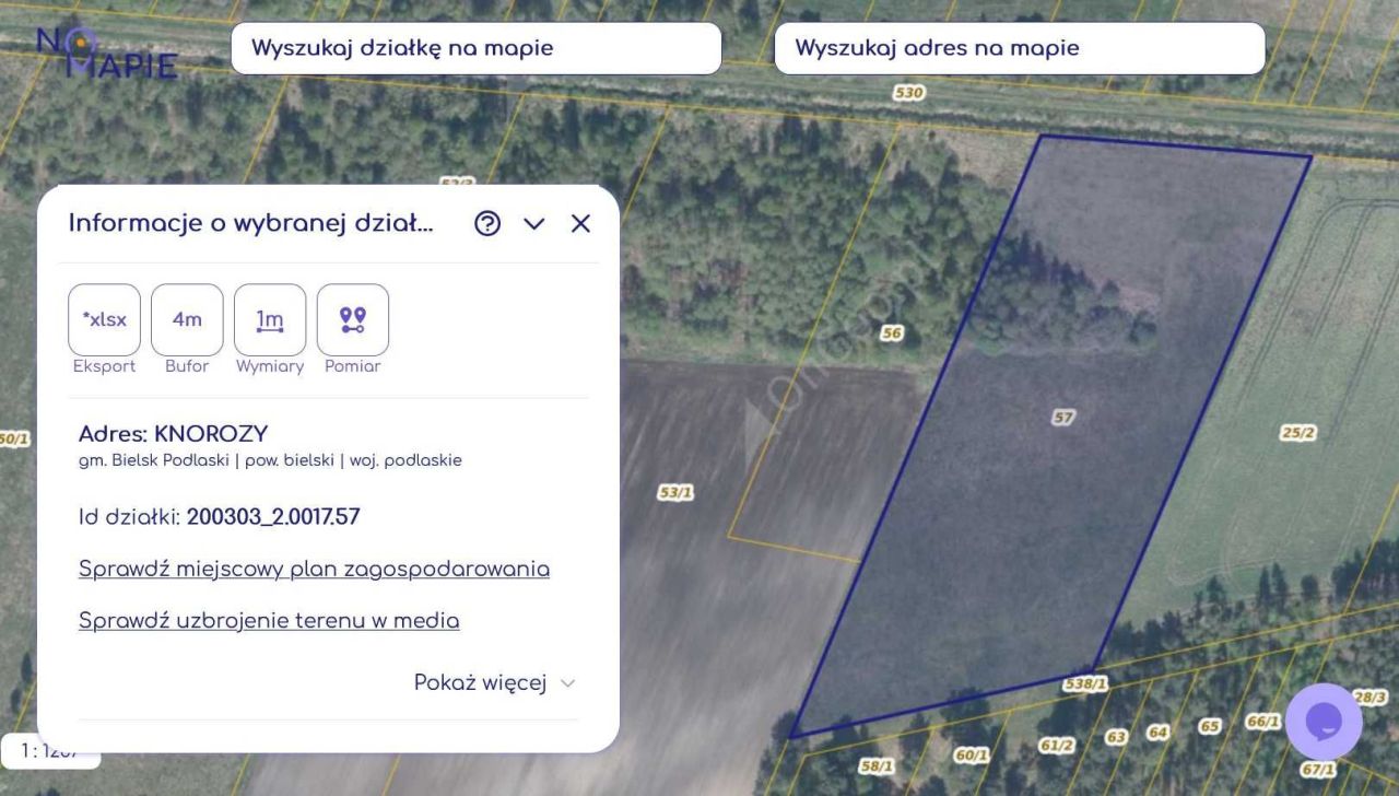 Działka rolna Knorozy. Zdjęcie 2